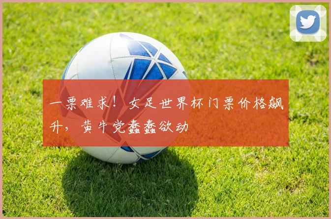 一票难求！女足世界杯门票价格飙升，黄牛党蠢蠢欲动